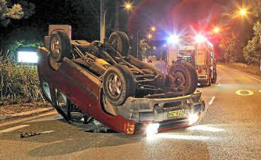The crash just after midnight on Friday. The crash just after midnight on Friday.